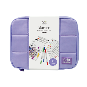 21PC Marker Set in Grid Bag