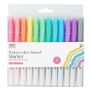12pc Watercolor - Based Marker Pastel Colors