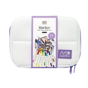 14PC Marker Set in Grid Bag