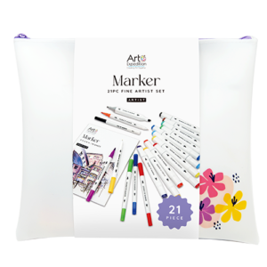 21PC Marker Set in Silicone Bag