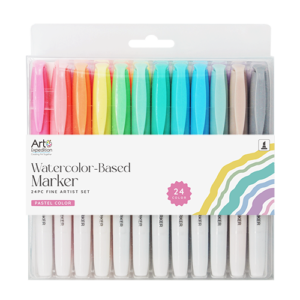 24pc Watercolor Based Markers Pastel Colors