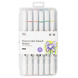 12pc Watercolor Based Markers