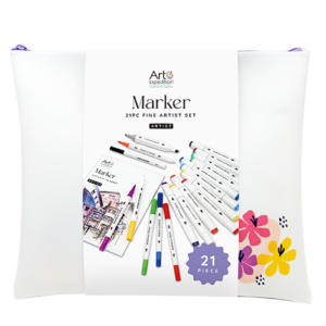 21PC Marker Set in Silicone Bag