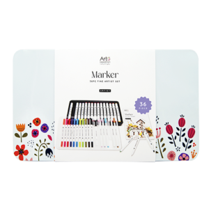 36PC Marker Set in Tin Box
