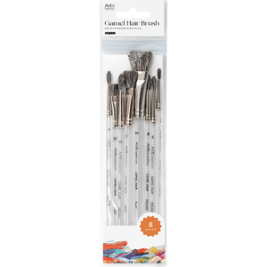 8pc Camel Hair Brush Set