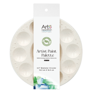 11-Well Circular Paint Palette 100% Biodegradable