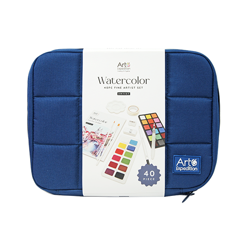 40PC Watercolor Set in Grid B
