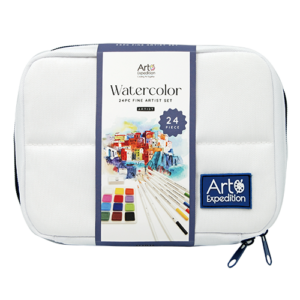 24 PC Watercolor Set in Grid Bag
