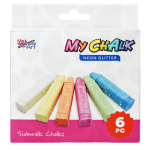 6pc My Chalk Neon Glitter Chalk Set