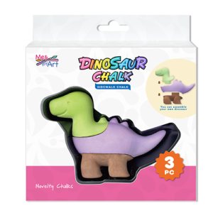 3pc Interlocking Dinosaur Chalk