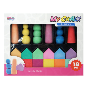 18 pc Trees and House Novelty Chalk