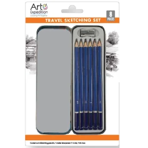 8 Piece Travel Sketching Set in tin box