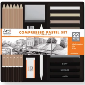 22 Piece Compressed Pastel Set