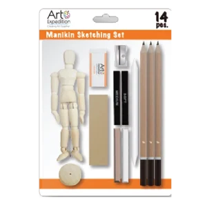 14 Piece Manikin Sketching Set