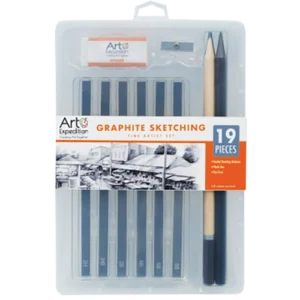 19 Piece Graphite Sketching Set
