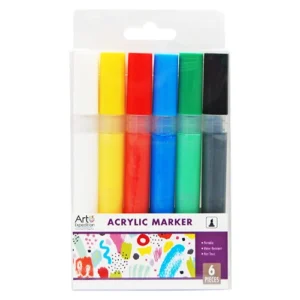 6 pc. Acrylic Marker Set