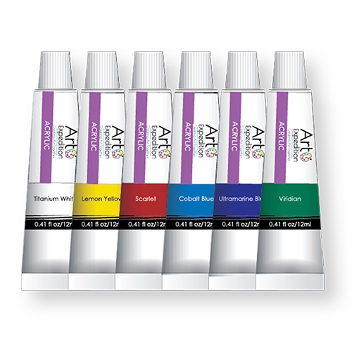 Studio Grade Acrylic Paint Tubes