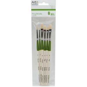 6 pc. Hog Bristle Brush Set