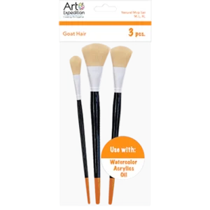 3 pc. Goat Hair Natural Mop Set