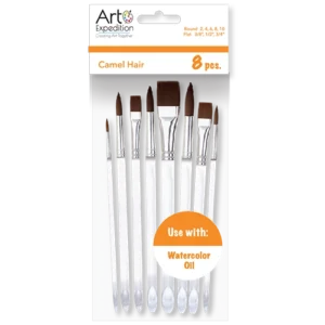 8 pc. Camel Hair Brush Set