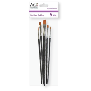 5 pc. Golden Taklon Brush Set
