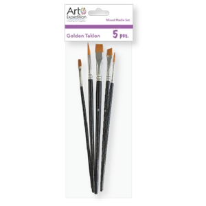 5 pc. Golden Taklon Brush Set