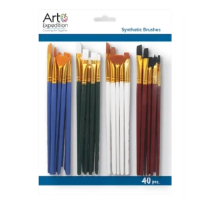 40 pc. Assorted Synthetic Brush Set