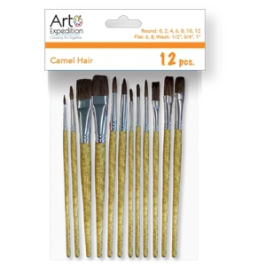 12 pc. Camel Hair Brush Set