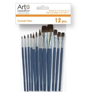 12 pc. Camel Hair Brush Set