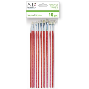 10 pc. Natural Bristle Brush Set