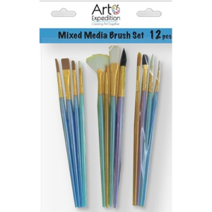 12 pc. Mixed Media Brush Set