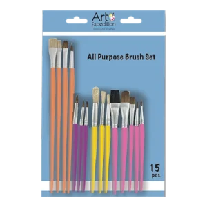 15 pc. Assorted All Purpose Brush Set