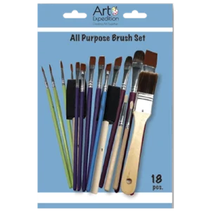 18 pc. Assorted All Purpose Brush Set