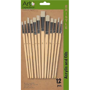 12 pc. Hog Bristle Brush Set