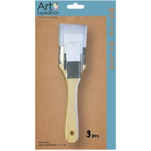 3 pc. White Nylon Large Area Brushes
