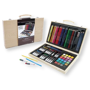 80 Pc. Wooden Box Mixed Media Set