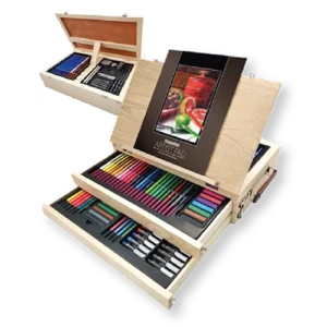 Mixed Media Wooden Box Easel Set