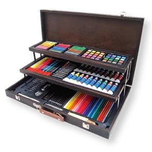 180 Pc. Mixed Media Wooden Box Art Set