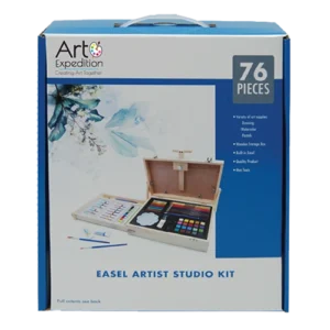76 Pc. Mixed Media Wooden Box Set