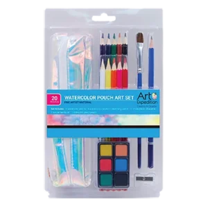 20 pc. Watercolor Pouch Set