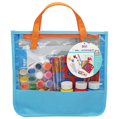 59 pc. Kids Painting Tote Bag Set - Image 3