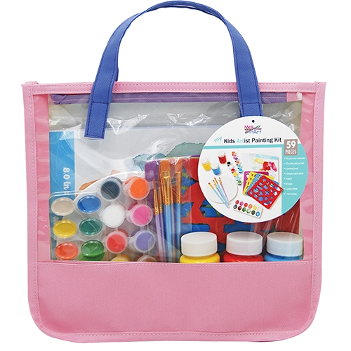 59 pc. Kids Painting Tote Bag Set