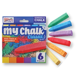 6 pc. My Chalk Classic Sidewalk Chalk