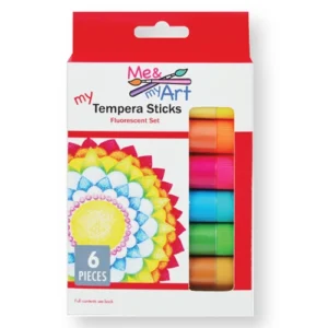 6 pc. Tempera Sticks Neon Colors