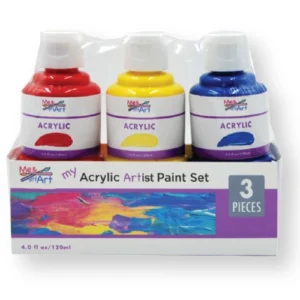 3 pc. Acrylic Paints 4 oz. Bottles