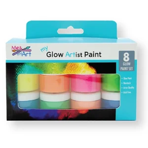 8 pc. Glow Paint Jars
