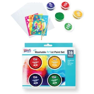16 pc. Washable Paint & Stencil Set
