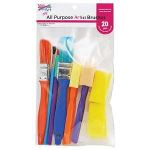 20 pc. Assorted All Purpose Brush Set