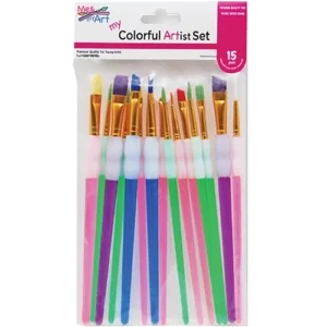 15 pc. Dyed Nylon Assorted with Grips