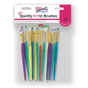 15 pc. White Nylon Assorted Mini Brushes